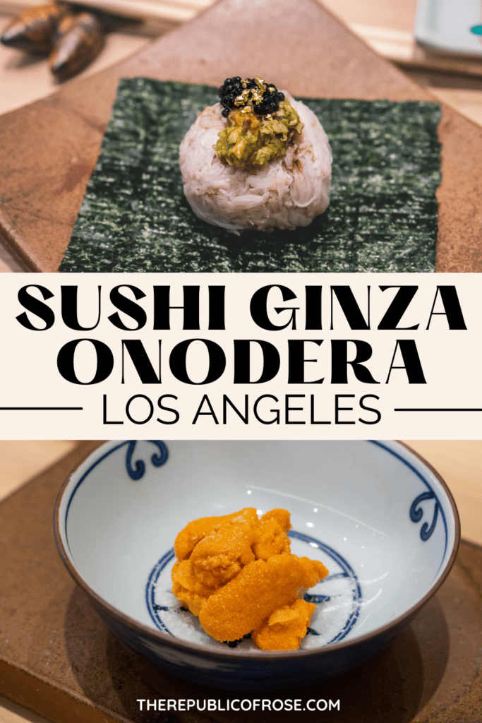 Image result for Sushi Ginza Onodera Los Angeles