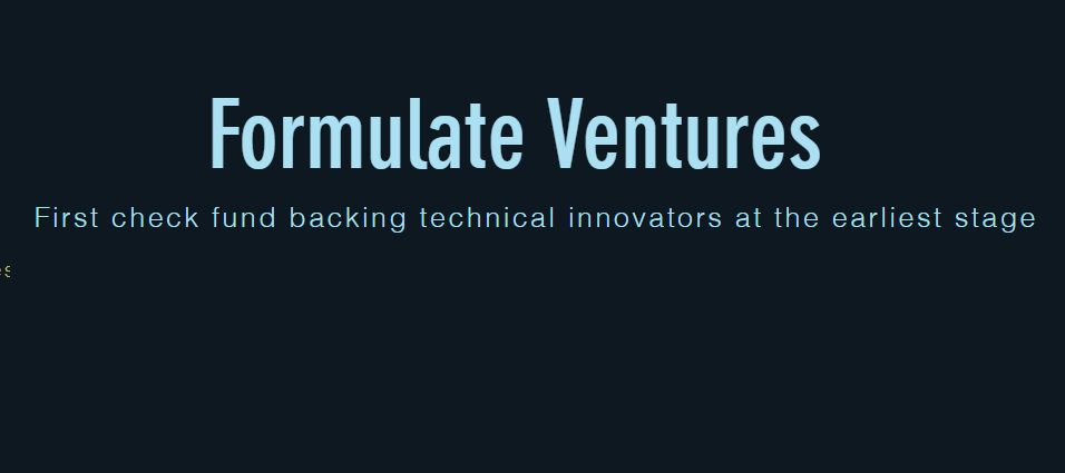 Image result for Formulate Ventures