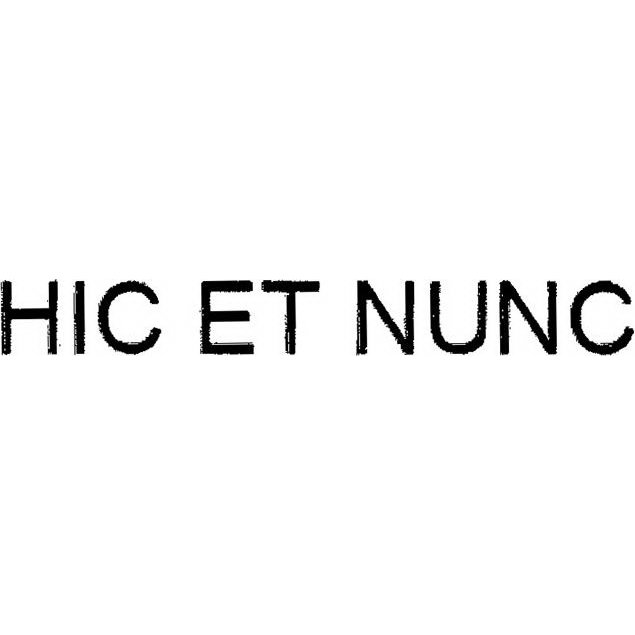 Image result for Hic Et Nunc