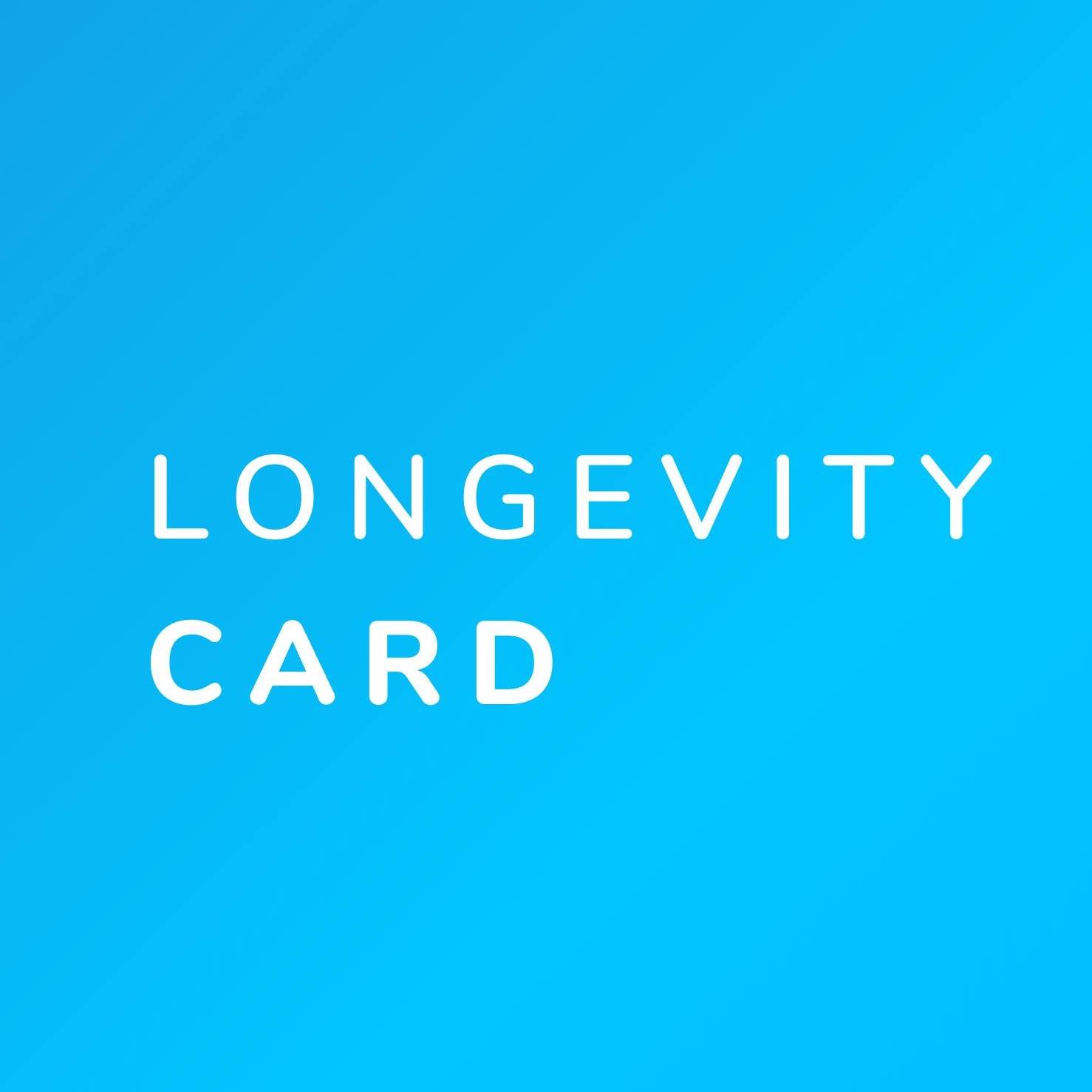 Image result for Longevity Card